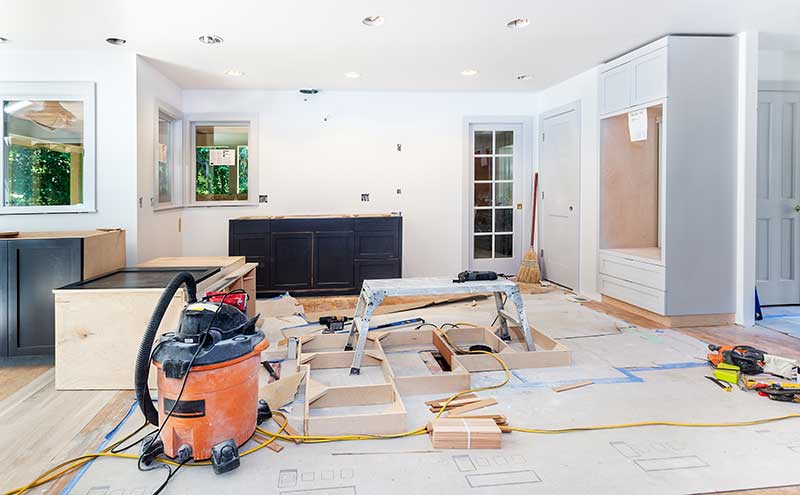 Modern living room renovation